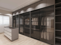 CBMMART Meubles de chambre à coucher sur mesure modernes pour toute la maison, armoires, nouvelle conception, porte en bois et en verre, armoires à portes battantes