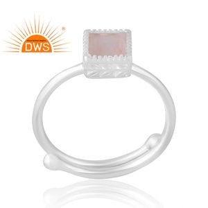 Hot Selling 925 Sterling Silver Natural <b>Rose</b> <b>Quartz</b> Gemstone <b>Ring</b> Custom Jewelry For Women Gift For Her - Product Image 1