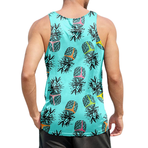 Camiseta sin mangas sublimada de calidad superior personalizada hecha en fábrica, camiseta Racerback debajo del chaleco, camiseta interior para correr, entrenamiento de gimnasio Stringer - Product Image 3