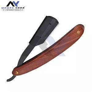 Meilleur rasoir droit pour homme de qualité supérieure avec manche en bois, design classique pour un rasage parfait, rasoirs à verrouillage oscillant pour barbier - Product Image 2