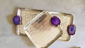 ถาดเสิร์ฟทรงกลมพร้อมที่จับอุปกรณ์โลหะจำนวนมากสำหรับโรงแรมส่งตรงจากโรงงาน - Product Image 4