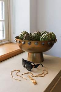 Bol de service en métal fait main, finition argentée polie, écologique, durable, pour les intérieurs haut de gamme et un style affirmé - Product Image 6