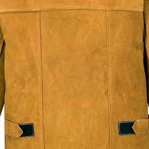 Veste de soudage en cuir de vachette fendu à prix Offre Spéciale bon marché Veste de soudage en cuir de vachette de protection - Product Image 5