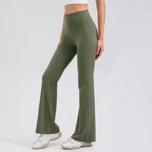 Leggings Deportivos de Cintura Alta para Mujer, con Logotipo Personalizado, Cierre Elástico, Corte de Bota, Pantalones de Yoga, para Ejercicio Físico, Primavera - Product Image 6