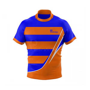 Fabrication en usine Uniforme de rugby au design unique Uniforme de rugby à séchage rapide imprimé de logo personnalisé - Product Image 4
