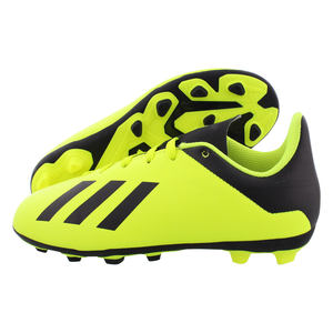 Chaussures Adidas X 18.4 FxG GS pour garçons Couleur : Jaune solaire/Noir cœur/Jaune solaire 100% authentique - Product Image 2