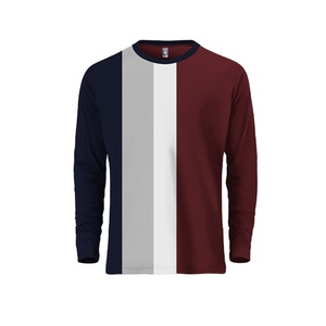 ผู้ผลิตราคาถูกผู้ชายแขนยาวเสื้อยืดโลโก้ที่กําหนดเองระเหิดพิมพ์ unisex TShirt สําหรับ Man - Product Image 1