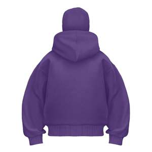 Veste à capuche double balaclava pour homme en polyester et coton, fermeture éclair intégrale, style décontracté avec capuche superposée pour hommes - Product Image 6