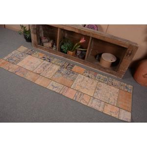 Alfombra Turca, Alfombra de Pasillo de 2.3x7.3 pies, Alfombra Ikat Marrón - Product Image 2