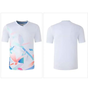 Customized Printed Men's & Women's Breathable Badminton Shirt and Short Pants Sports Tennis Uniform with Sublimation Design - Product Image 4