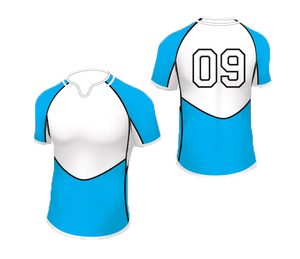 เสื้อรักบี้ผ้าฝ้ายระบายอากาศสีพื้นชุดเครื่องแบบนักเรียนสำหรับกีฬาและการฝึกซ้อม - Product Image 2