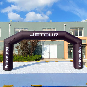 Arche <span class=keywords><strong>gonflable</strong></span> publicitaire pour événements extérieurs, design simple, durable, facile à installer, arche d'entrée ou d'arrivée inclinée - Product Image 2
