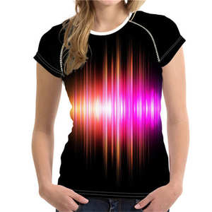 เสื้อยืดมีสไตล์สำหรับผู้หญิงเสื้อยืดสีรุ้งเสื้อผู้หญิงขนาดใหญ่พิเศษเสื้อยืดสั้นสำหรับผู้หญิงฤดูร้อน - Product Image 6