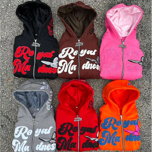 Diseña tu propia Sudadera con capucha con parches bordados Vintage lavado de gran tamaño ajuste personalizado Unisex Streetwear pequeño MOQ para venta al por mayor - Product Image 2