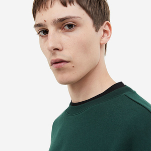 Sudadera extragrande de cuello redondo para hombre, manga larga, transpirable y bordada, nuevo diseño, ropa de invierno de talla grande - Product Image 5
