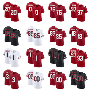Maillot de football américain respirant pour homme, grande taille, modèle Campbell pour l'équipe d'Arizona - Cardinal, prêt à être expédié - Product Image 1