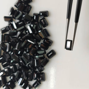 Spinelle noir naturel 6x4MM coupe octogonale, pierres précieuses en vrac de la meilleure qualité pour la fabrication de bijoux - Product Image 2