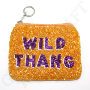 Monedero hecho a mano con cuentas XOXO, Mini bolsa de algodón con estilo divertido para artículos esenciales, manualidades bordadas únicas, regalo de costura para mujeres - Product Image 6