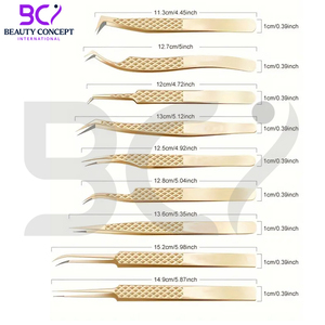 Precision Fiber Tip Tweezers Anti-Slip, Comfortable Grip Design for Eyelash Extensions & Makeup Application Grafted Tweezers - Product Image 4