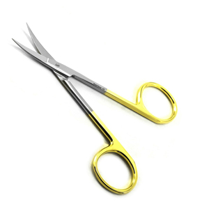 Tijeras Dentales Médicas de Acero Inoxidable, Fuente de Alimentación Manual Disponible para la Venta, Curvas de 11 cm - Product Image 2