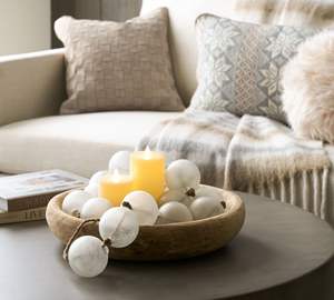 Hand-produced <b>Dough</b> <b>Bowl</b> Essentials Wood Candles <b>Bowl</b> Sustainable <b>Dough</b> <b>Bowl</b> for Candles - Product Image 4