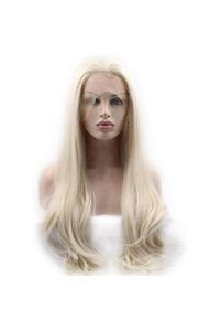 Premium 60 Blonde Couleur Suisse Dentelle Perruque 100% Temple Remy Cheveux Humains - Product Image 3