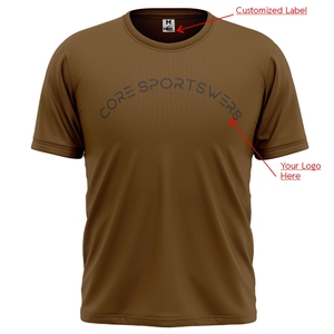 Vente en gros de t-shirts simples de haute qualité pour hommes design personnalisé logo hommes décontracté rue porte des t-shirts - Product Image 5