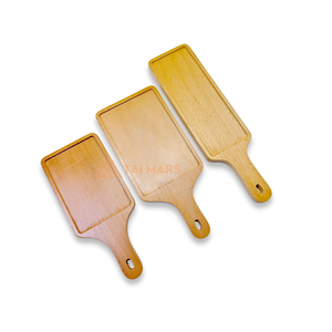 Plateau en bois rectangulaire élégant pour la cuisson pour Pizza Steak Pain Gâteau Ménage Légumes-Plat en bois - Product Image 5