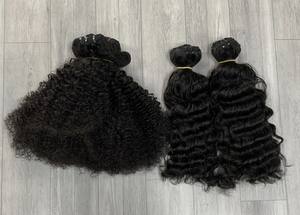 Cabello humano rizado Afro para mujeres negras, cabello rizado Afro, ondulado profundo, rizado profundo, venta al por mayor - Product Image 3