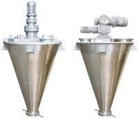 Mélangeur de poudre industriel à double vis à cône unique de type V, roulement moteur, capacité de 1000 L, mélange homogène à haute efficacité, produits chimiques