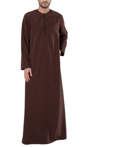 เสื้อผ้าอิสลามปักลายเสื้อมีกระเป๋าสำหรับผู้ชายมุสลิมซาอุดิอาระเบียออกแบบได้ตามต้องการ - Product Image 3