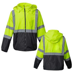 Chaqueta de Invierno de Seguridad Reflectante de Alta Visibilidad, de Poliéster de Primera Calidad, con Capucha Oculta, Acolchada e Impermeable - Product Image 6