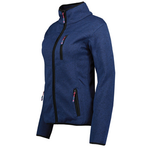 Ropa de montaña de moda para mujer, chaqueta de invierno de lana Polar con cremallera, chaqueta de secado rápido con aislamiento suave de Indemand con logotipo personalizado - Product Image 3