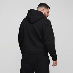 Nueva llegada Plus Size Gym Regular Fit Basic Zip Up Through Basics Hoodie Algodón Mezclado Diseño personalizado Venta al por mayor Sudaderas con capucha para hombres - Product Image 2