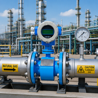 Electromagnetic Flow Meter ±0.5% Accuracy Flanged SS316L 4-20mA RS485 Modbus for Water Wastewater Chemical Liquid DN15-DN3000