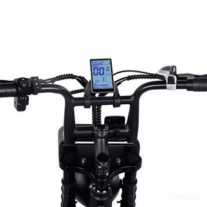 จักรยานเสือภูเขาไฟฟ้าแบบสปอร์ตย้อนยุค รุ่น V8 ยางกว้าง 20*4 นิ้ว แบตเตอรี่ลิเธียม 48V มอเตอร์ฮับหลังแบบไร้แปรงถ่าน พร้อมระบบเบรกดิสก์ไฮดรอลิก - Product Image 2