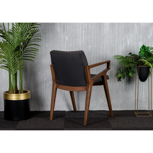 Silla contemporánea elegante de madera con diseño moderno de mechones Marco duradero para áreas interiores y exteriores - Product Image 4