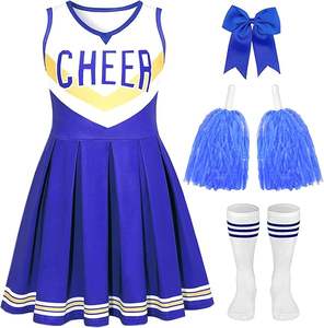 Custom Cheerleading Uniform Set For <b>Girls</b> And Women Cheer Outfit Team Wear Cheerleader Skirt And Top Wholesale - Product Image 2