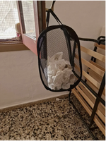 Panier à linge pliable en tissu avec ouverture large, poche latérale, respirant, robuste, gain de place