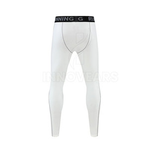 Wholesale Slim Fit Running Pants With Reflective Strip Design <b>Elastic</b> Quick Dry Training Fitness Compression Leggings Men - Product Image 4