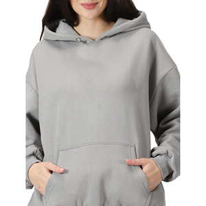 Sudadera con Capucha Personalizada con Logotipo, para Mujer, Invierno, Corte Holgado, Oversize, Ecológica, 100% Algodón, Cálida, Manga Larga - Product Image 2
