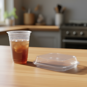 Tapas Desechables de Plástico AFP de 500/650 ml con Tapa a Juego, Forma Redonda, 3H Corporation, para Bebidas - Product Image 3