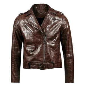 Chaqueta de Cuero Nueva para Mujer, Chaqueta de Cuero de Oveja Auténtica de Estilo Vintage, Chaqueta de Cuero Vacuno Genuino para Mujer - Product Image 1