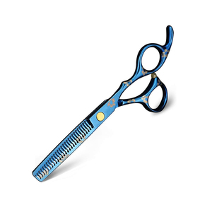 Tijeras profesionales para adelgazar el cabello, tijeras de adelgazamiento para corte de cabello de Color titanio azul de 6,5 pulgadas para belleza - Product Image 4