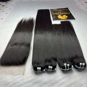 Fournisseur d'os de cheveux d'usine faisceaux droits couleur naturelle noir, 100% cheveux raides en os non transformés de qualité supérieure du Vietnam - Product Image 2