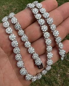 Cadena de Tenis con Diamantes de Moissanita VVS, Plata 925, Joyería Fina de Lujo para Mujer a Bajo Precio - Product Image 2