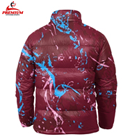 Blouson matelassé léger et réversible pour homme, blanc, avec logo brodé personnalisé, chaud, à capuche zippée, en matériaux recyclés, collection hiver 2025