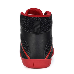 Zapatos de boxeo de entrenamiento deportivo ligeros transpirables de goma de cuero con cordones de precio barato de alto rendimiento de calidad superior - Product Image 6