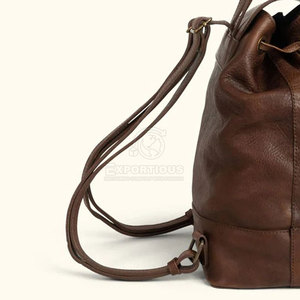 Venta caliente hecho en Pakistán Mochila de cuero Bolsas Logotipo personalizado Mochila de cuero ligero Bolsas - Product Image 6