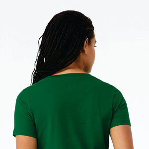 Airlume-Camiseta holgada de algodón peinado para mujer, Camiseta holgada de manga corta con cuello en V, 32 oz, 100% - Product Image 6